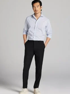 Dress Shirts-Wilke-Rodriguez Slim Fit Check Dress Shirt Blue