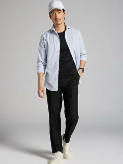 Dress Shirts-Wilke-Rodriguez Slim Fit Check Dress Shirt Blue