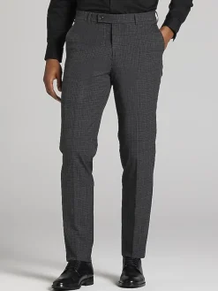 2-piece Suits-Wilke-Rodriguez Slim Fit Check Suit Gray Check