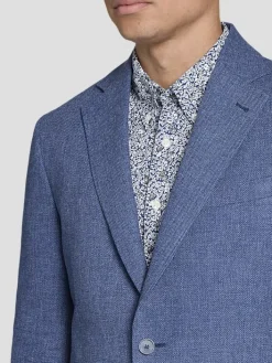 Sport Coats|Sport Coats-JOE Joseph Abboud Slim Fit Cotton Blend Sport Coat Blue Tic