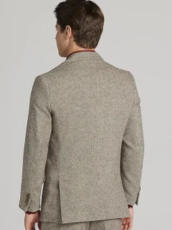 3-piece Suits|Suit Separates-Paisley &Amp; Gray Slim Fit Donegal Plaid Suit Jacket Tan Donegal