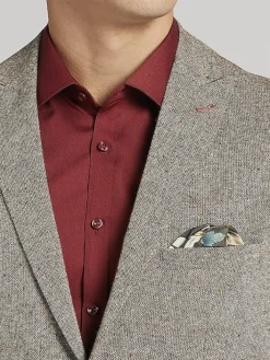 3-piece Suits|Suit Separates-Paisley &Amp; Gray Slim Fit Donegal Plaid Suit Jacket Tan Donegal