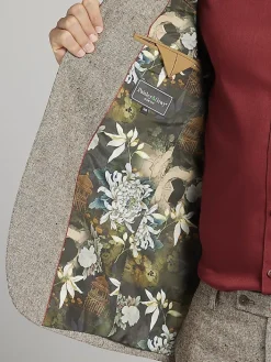 3-piece Suits|Suit Separates-Paisley &Amp; Gray Slim Fit Donegal Plaid Suit Jacket Tan Donegal