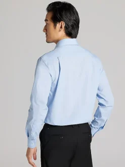 Dress Shirts-Wilke-Rodriguez Slim Fit Dress Shirt Blue