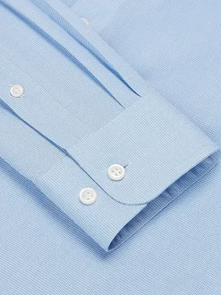Dress Shirts-Wilke-Rodriguez Slim Fit Dress Shirt Blue