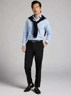 Dress Shirts-Wilke-Rodriguez Slim Fit Dress Shirt Blue