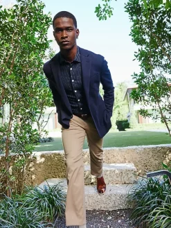 Sport Coats|Sport Coats-JOE Joseph Abboud Slim Fit Knit Sport Coat Navy Pebble