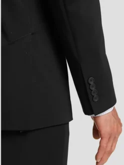 3-piece Suits|Suit Separates-Awearness Kenneth Cole Slim Fit Knit Suit Jacket Black