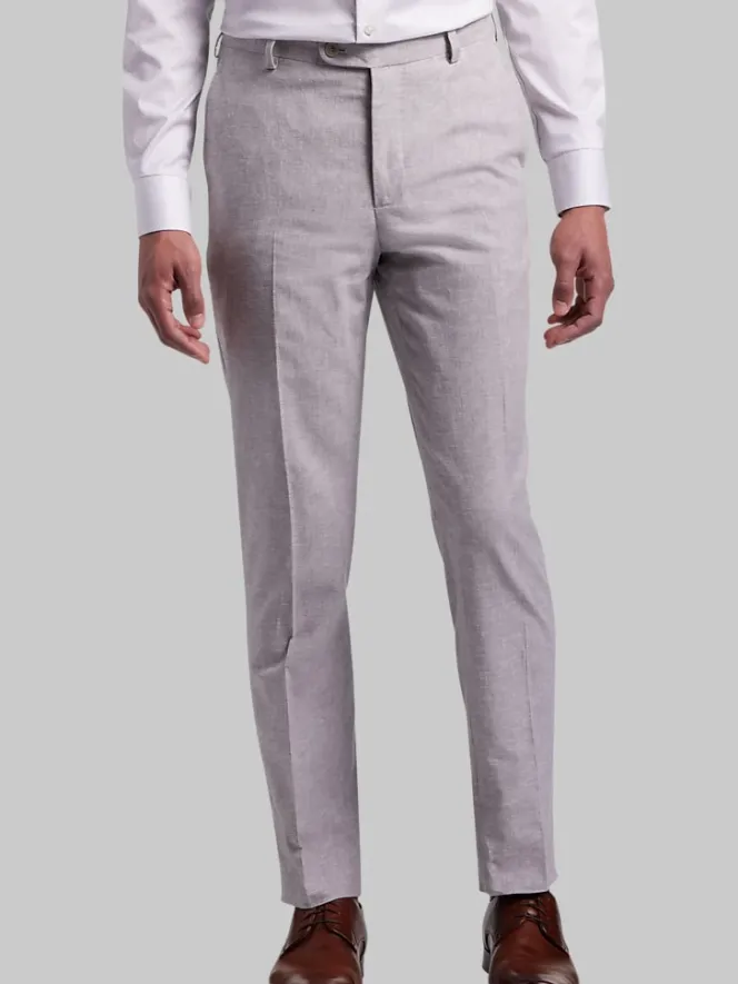 Big & Tall Pants|Big & Tall Suits-JOE Joseph Abboud Slim Fit Linen Blend Suit Pants Dusty Blue