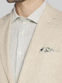 Suit Separates|3-piece Suits-JOE Joseph Abboud Slim Fit Linen Blend Suit Jacket Tan Chambray