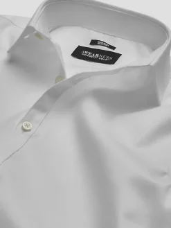 Solid Dress Shirts|White Dress Shirts-Awearness Kenneth Cole Slim Fit Performance Dress Shirt White