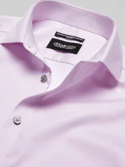 Solid Dress Shirts|Designer Dress Shirts-Awearness Kenneth Cole Slim Fit Performance Dress Shirt Black Solid