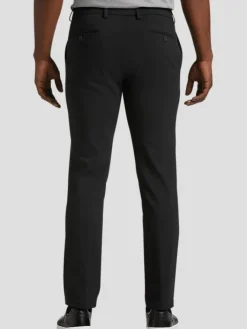 Casual Pants & Chinos|Casual Pants & Chinos-Awearness Kenneth Cole Slim Fit Performance Tech Chinos Black Solid