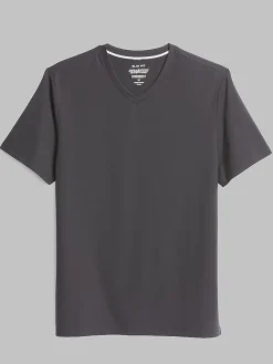 T-shirts-Awearness Kenneth Cole Slim Fit Performance V-Neck Tee Black