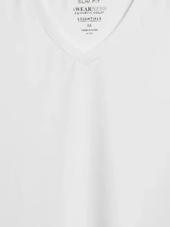 T-shirts-Awearness Kenneth Cole Slim Fit Performance V-Neck Tee Black