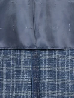 Sport Coats|Sport Coats-Calvin Klein Slim Fit Plaid Sport Coat Blue Plaid