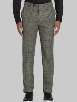 Dress Pants|3-piece Suits-Paisley &Amp; Gray Slim Fit Plaid Suit Pants Tan Gold Check