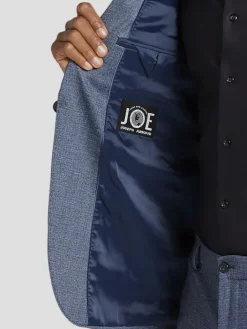 Suit Separates|3-piece Suits-JOE Joseph Abboud Slim Fit Sharkskin Suit Jacket Blue Sharkskin