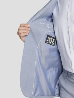 3-piece Suits|Suit Separates-JOE Joseph Abboud Slim Fit Sharkskin Suit Jacket Lt Blue Sharkskin