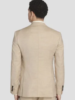 Tuxedos|Big & Tall Tuxedos-Paisley &Amp; Gray Slim Fit Sharkskin Tuxedo Jacket Camel Shark