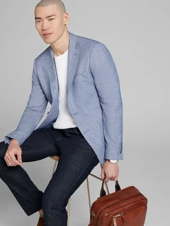 Sport Coats|Sport Coats-Calvin Klein Slim Fit Sport Coat Blue Neat