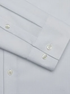 Designer Dress Shirts|Dress Shirts-Calvin Klein Slim Fit Spread Collar Textured Dress Shirt Lt Green Check