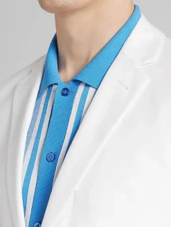 3-piece Suits|Suit Separates-Paisley &Amp; Gray Slim Fit Suit Jacket White Shark