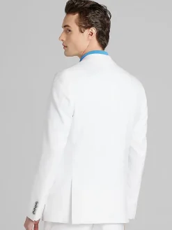 3-piece Suits|Suit Separates-Paisley &Amp; Gray Slim Fit Suit Jacket White Shark