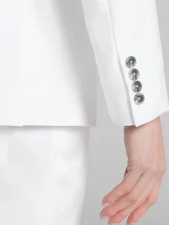 3-piece Suits|Suit Separates-Paisley &Amp; Gray Slim Fit Suit Jacket White Shark