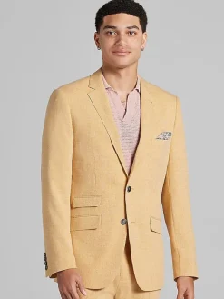 3-piece Suits|Suit Separates-Paisley &Amp; Gray Slim Fit Suit Jacket Mustard