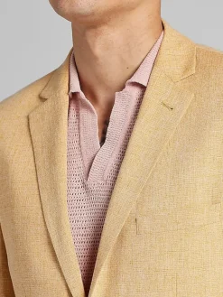 3-piece Suits|Suit Separates-Paisley &Amp; Gray Slim Fit Suit Jacket Mustard