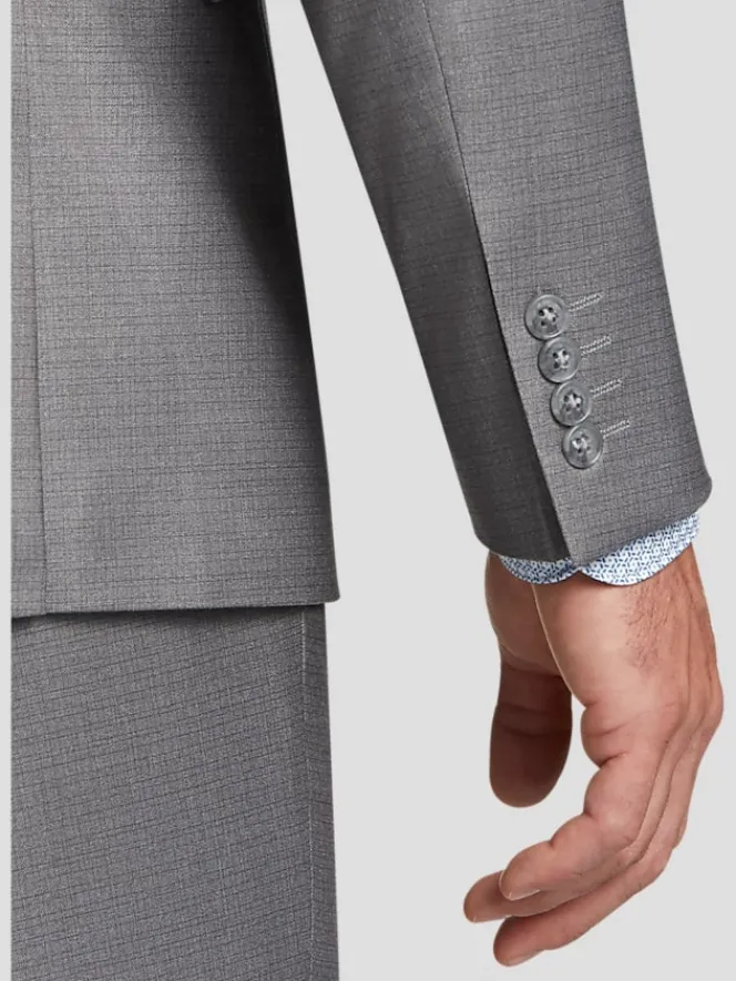 3-piece Suits|Suit Separates-Wilke-Rodriguez Slim Fit Suit Jacket Grey