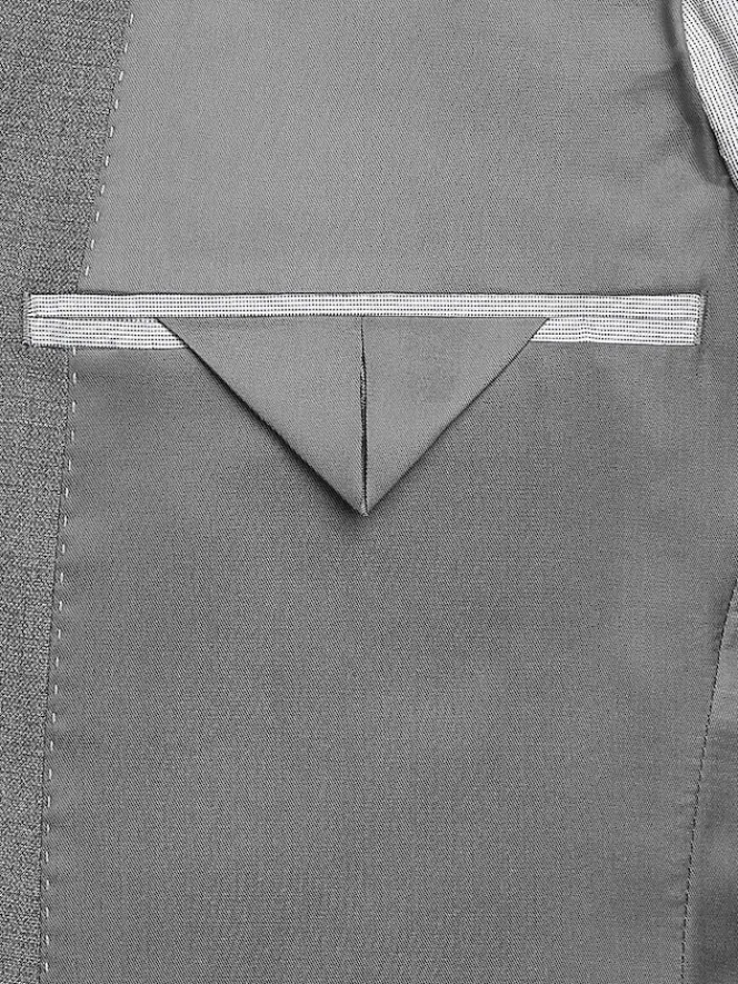 3-piece Suits|Suit Separates-Wilke-Rodriguez Slim Fit Suit Jacket Grey