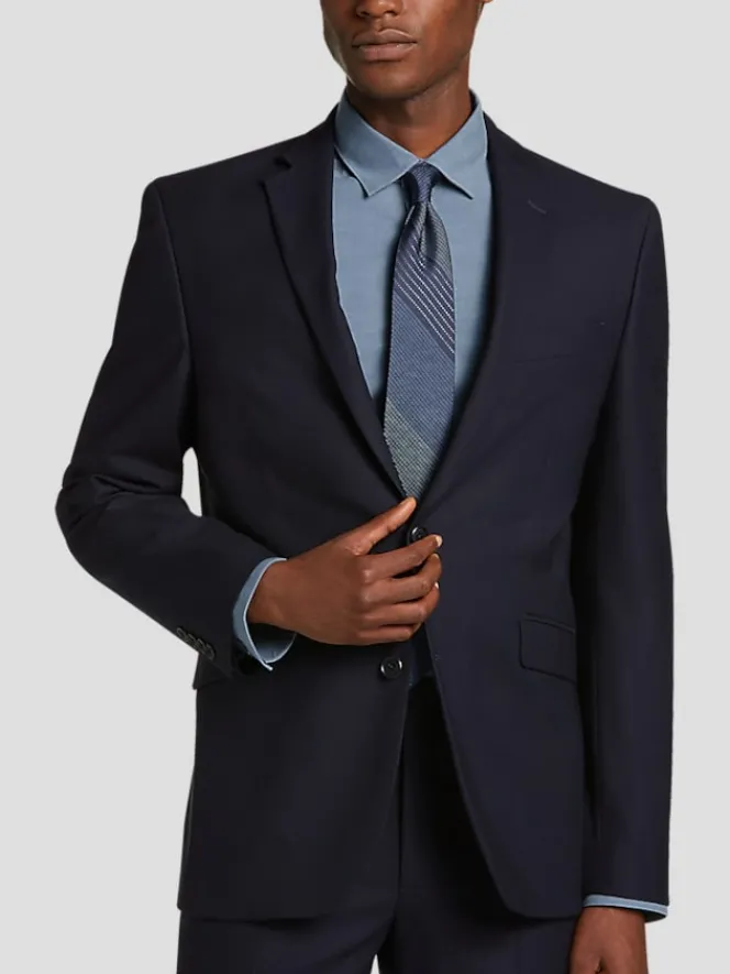 3-piece Suits|Suit Separates-Wilke-Rodriguez Slim Fit Suit Jacket Navy Tic