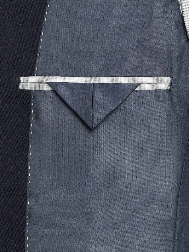 3-piece Suits|Suit Separates-Wilke-Rodriguez Slim Fit Suit Jacket Navy Tic