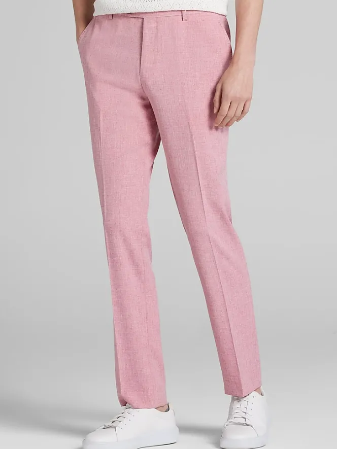 Dress Pants|3-piece Suits-Paisley &Amp; Gray Slim Fit Suit Pants Pink Melange