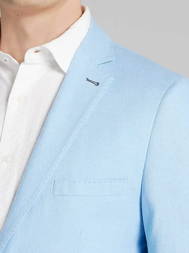 3-piece Suits|Suit Separates-Paisley &Amp; Gray Slim Fit Suit Suit Jacket Baby Blue