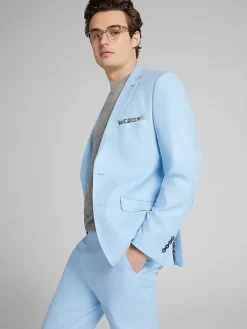 3-piece Suits|Suit Separates-Paisley &Amp; Gray Slim Fit Suit Suit Jacket Baby Blue