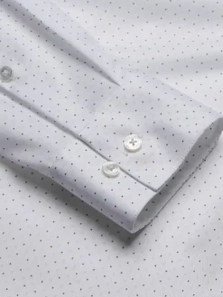 Patterned Dress Shirts|Designer Dress Shirts-Calvin Klein Slim Fit Supima Cotton Stretch Dress Shirt Sage