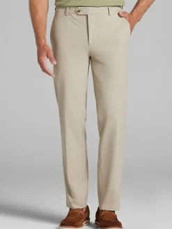 Big & Tall Pants|Big & Tall Suits-Awearness Kenneth Cole Slim Fit Tech Suit Pants Navy Solid