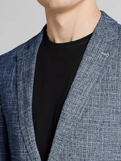 3-piece Suits|Suit Separates-Paisley &Amp; Gray Slim Fit Textured Crosshatch Suit Jacket Navy Texture