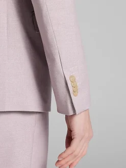 Big & Tall Suits|2-piece Suits-Wilke-Rodriguez Slim Fit Tic Suit Rose Tic