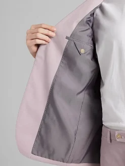 Big & Tall Suits|2-piece Suits-Wilke-Rodriguez Slim Fit Tic Suit Rose Tic