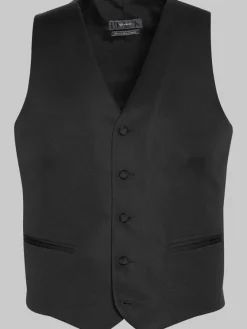 Big & Tall Tuxedos|Big & Tall Suits-BLACK by Vera Wang Slim Fit Tuxedo Vest Black