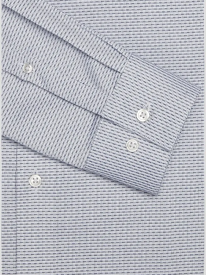 Designer Dress Shirts|Dress Shirts-Awearness Kenneth Cole Slim Fit Ultra Performance Stretch Dobby Dress Shirt Green