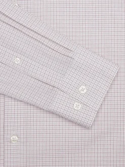 Patterned Dress Shirts|Designer Dress Shirts-Awearness Kenneth Cole Slim Fit Ultra Performance Stretch Small Check Dress Shirt Lt Green Check