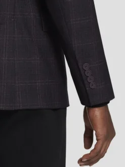 Sport Coats|Sport Coats-Calvin Klein Slim FIt Wool Blend Plaid Sport Coat Blue Plaid