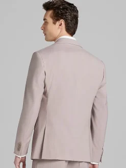 3-piece Suits|Suit Separates-Calvin Klein Slim Fit Wool Blend Suit Jacket Pink