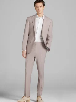 3-piece Suits|Suit Separates-Calvin Klein Slim Fit Wool Blend Suit Jacket Pink