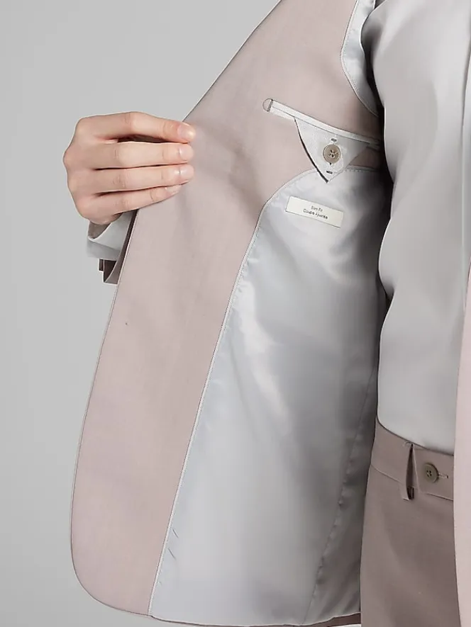 3-piece Suits|Suit Separates-Calvin Klein Slim Fit Wool Blend Suit Jacket Pink